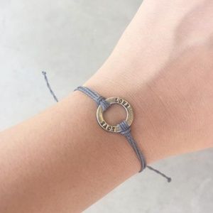 LOVE charm bracelet -GREY